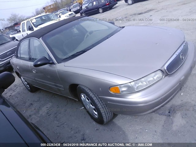 2G4WS52J411134972 - 2001 BUICK CENTURY CUSTOM TAN photo 1