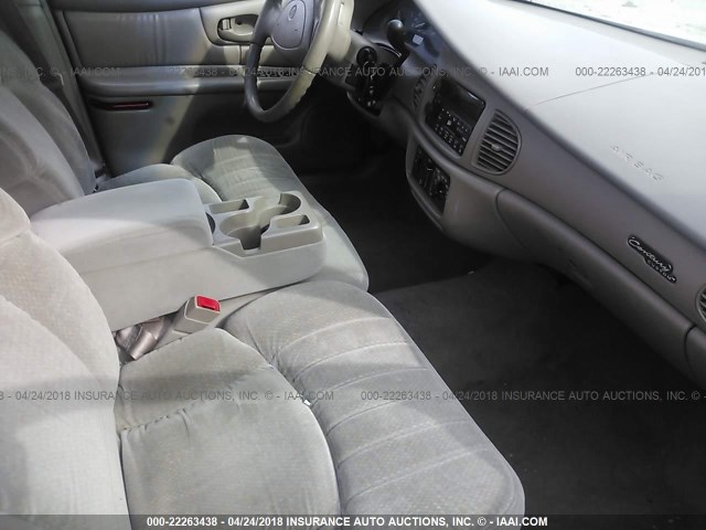 2G4WS52J411134972 - 2001 BUICK CENTURY CUSTOM TAN photo 5