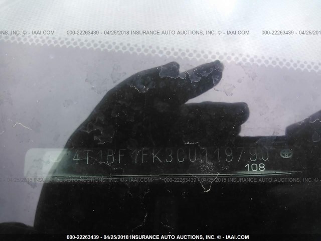 4T1BF1FK3CU119790 - 2012 TOYOTA CAMRY SE/LE/XLE 黑色 照片 9