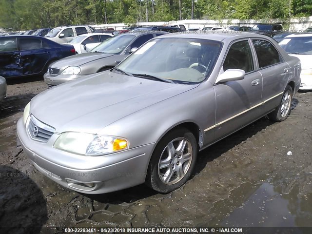 1YVGF22D025294184 - 2002 MAZDA 626 ES/LX Champagne photo 2