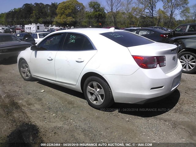 1G11C5SAXDF277488 - 2013 CHEVROLET MALIBU 1LT WHITE photo 3