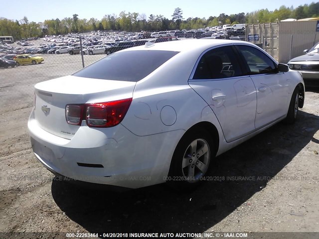 1G11C5SAXDF277488 - 2013 CHEVROLET MALIBU 1LT WHITE photo 4