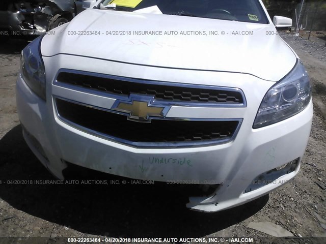 1G11C5SAXDF277488 - 2013 CHEVROLET MALIBU 1LT WHITE photo 6