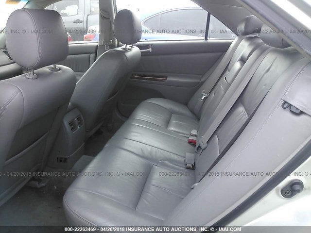 JTDBF32KX20011517 - 2002 TOYOTA CAMRY LE/XLE/SE SILVER photo 8