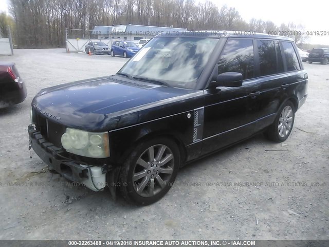 SALMF13436A214996 - 2006 LAND ROVER RANGE ROVER SUPERCHARGED BLACK photo 2