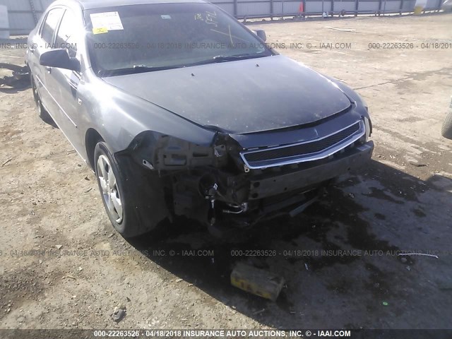 1G1ZG57B684237595 - 2008 CHEVROLET MALIBU LS GRAY photo 6