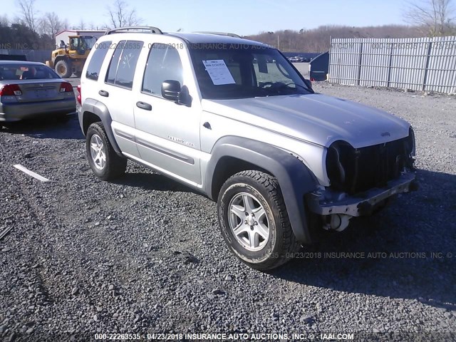 1J4GL48K32W222836 - 2002 JEEP LIBERTY SPORT SILVER photo 1