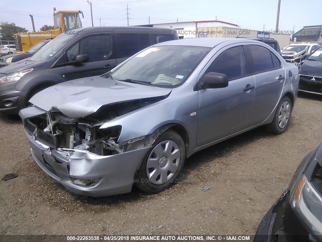 JA3AU16U29U045907 - 2009 MITSUBISHI LANCER DE SILVER photo 2