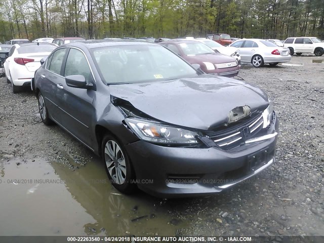 1HGCR2F34FA268814 - 2015 HONDA ACCORD LX GRAY photo 1