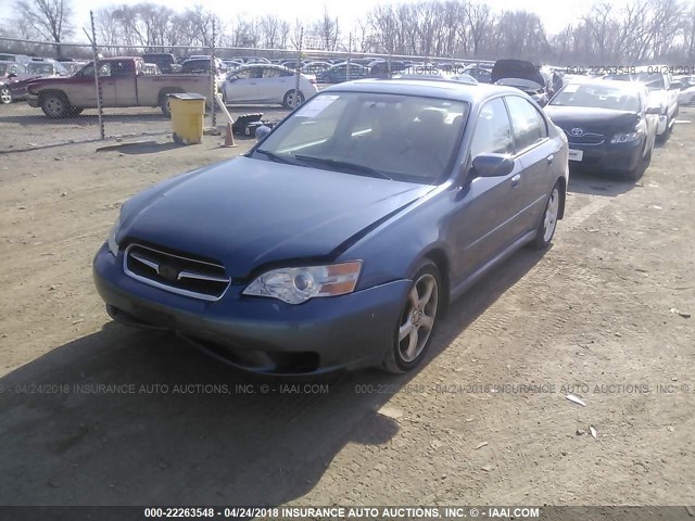 4S3BL626X67217463 - 2006 SUBARU LEGACY 2.5I LIMITED TEAL photo 2