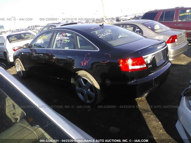 WAUDH74F08N116683 - 2008 AUDI A6 3.2 QUATTRO BLACK photo 3