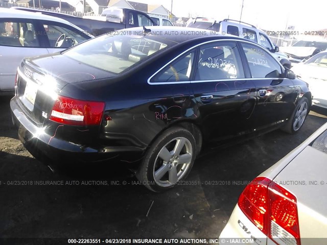 WAUDH74F08N116683 - 2008 AUDI A6 3.2 QUATTRO BLACK photo 4