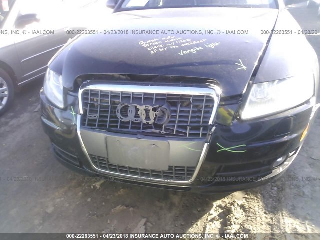 WAUDH74F08N116683 - 2008 AUDI A6 3.2 QUATTRO BLACK photo 6