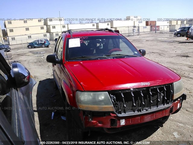 1J4G248S5YC116269 - 2000 JEEP GRAND CHEROKEE LAREDO RED photo 1