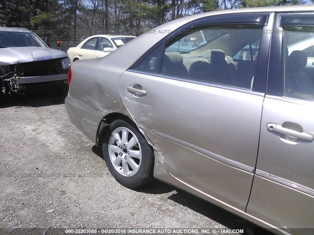 4T1BE32KX2U116985 - 2002 TOYOTA CAMRY LE/XLE/SE BEIGE photo 6