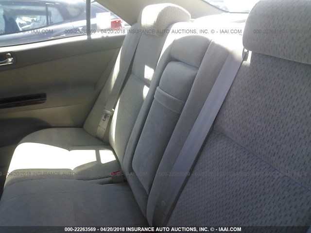 4T1BE32KX2U116985 - 2002 TOYOTA CAMRY LE/XLE/SE Бежевый фото 8