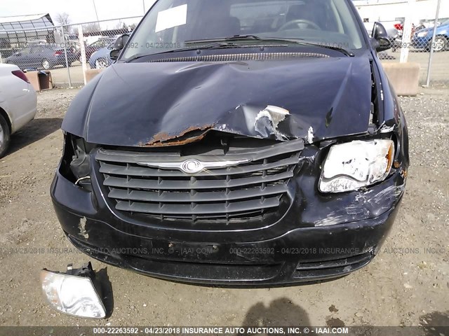 1C4GP45R55B285931 - 2005 CHRYSLER TOWN & COUNTRY  BLACK photo 6