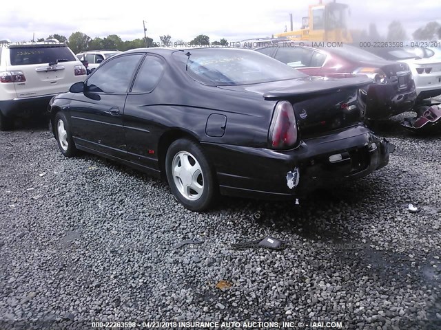 2G1WX15K719375521 - 2001 CHEVROLET MONTE CARLO SS 黑色 照片 3
