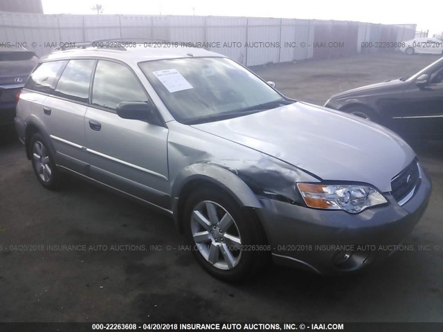 4S4BP61CX66336157 - 2006 SUBARU LEGACY OUTBACK 2.5I SILVER photo 1