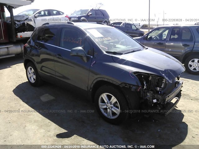 3GNCJLSB9GL214578 - 2016 CHEVROLET TRAX 1LT GRAY photo 1