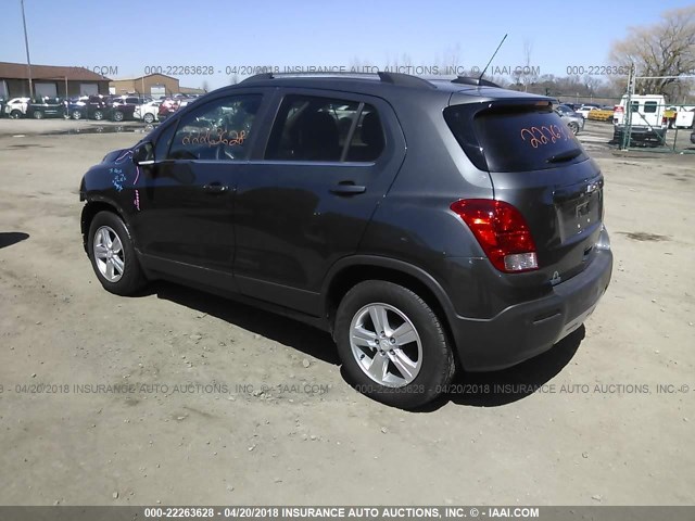 3GNCJLSB9GL214578 - 2016 CHEVROLET TRAX 1LT GRAY photo 3