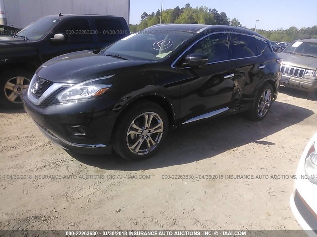 5N1AZ2MH5GN155576 - 2016 NISSAN MURANO S/SL/SV/PLATINUM BLACK photo 2