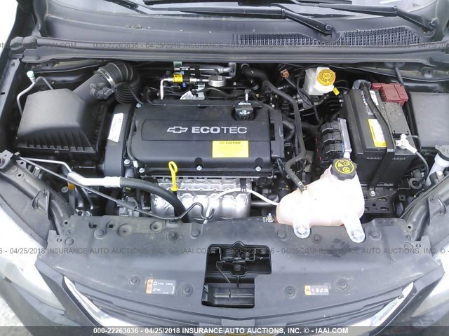 1G1JB5SH5J4101570 - 2018 CHEVROLET SONIC LS 黑色 照片 10