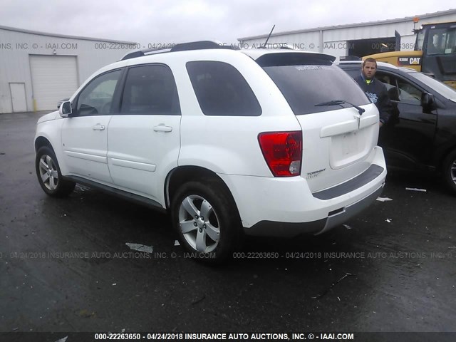 2CKDL73F776004395 - 2007 PONTIAC TORRENT WHITE photo 3