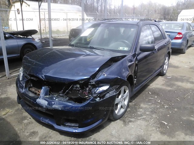 JF1GG67606H815547 - 2006 SUBARU IMPREZA 2.5I SPORTS WAGON BLUE photo 2