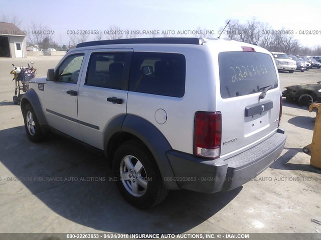 1D8GU28K17W560686 - 2007 DODGE NITRO SXT GRAY photo 3