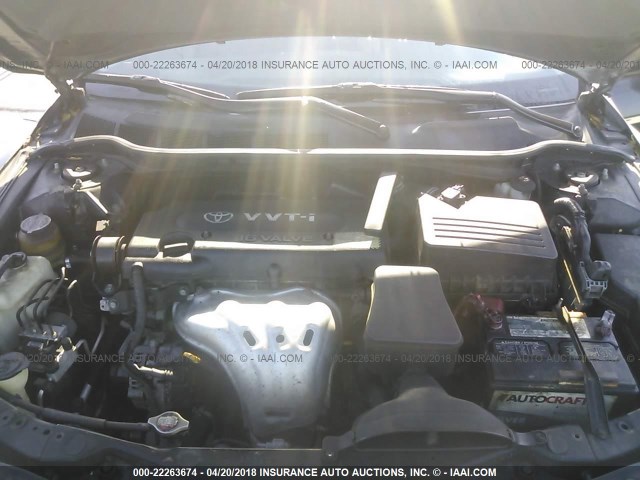 4T1BE46K07U061678 - 2007 TOYOTA CAMRY NEW GENERAT CE/LE/XLE/SE BLACK photo 10