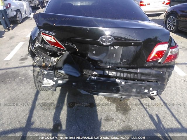 4T1BE46K07U061678 - 2007 TOYOTA CAMRY NEW GENERAT CE/LE/XLE/SE BLACK photo 6