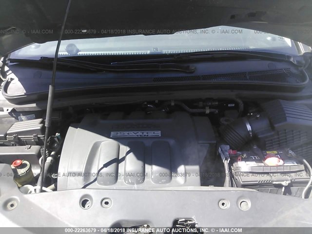 5FNRL38727B414989 - 2007 HONDA ODYSSEY EXL ნაცრისფერი ფოტო 10
