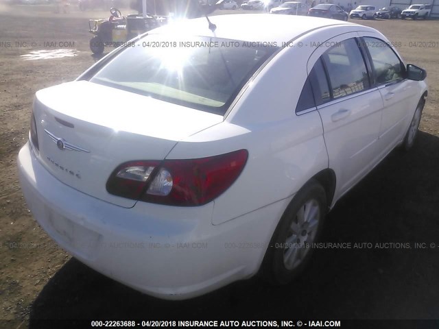 1C3LC46R27N676811 - 2007 CHRYSLER SEBRING WHITE photo 4