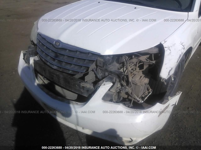 1C3LC46R27N676811 - 2007 CHRYSLER SEBRING WHITE photo 6