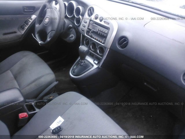 5Y2SL65887Z401030 - 2007 PONTIAC VIBE SILVER photo 5