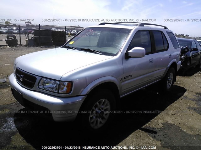 4S6CK58W014414227 - 2001 HONDA PASSPORT EX/LX SILVER photo 2