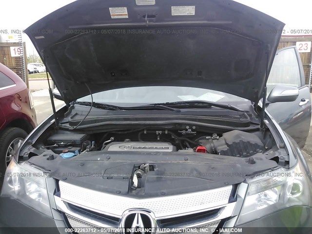 2HNYD28377H546229 - 2007 ACURA MDX TECHNOLOGY GRAY photo 10