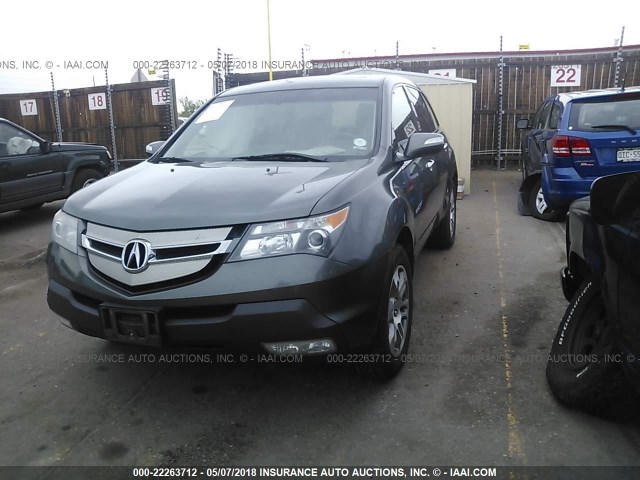 2HNYD28377H546229 - 2007 ACURA MDX TECHNOLOGY GRAY photo 2