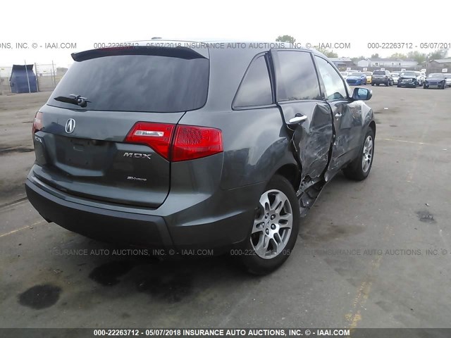 2HNYD28377H546229 - 2007 ACURA MDX TECHNOLOGY GRAY photo 4
