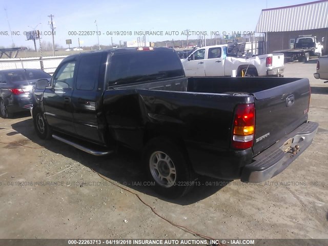 2GTEC19T711132825 - 2001 GMC NEW SIERRA C1500 BLACK photo 3