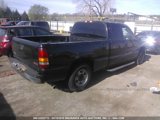 2GTEC19T711132825 - 2001 GMC NEW SIERRA C1500 BLACK photo 4