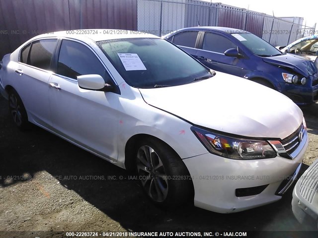 1HGCR2F58FA012905 - 2015 HONDA ACCORD SPORT თეთრი ფოტო 1