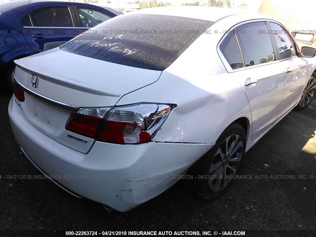 1HGCR2F58FA012905 - 2015 HONDA ACCORD SPORT თეთრი ფოტო 6