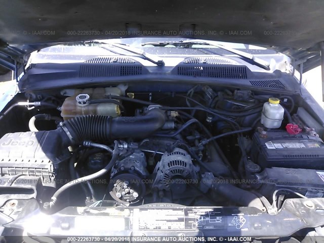 1J4GL48K05W595630 - 2005 JEEP LIBERTY SPORT BLUE photo 10