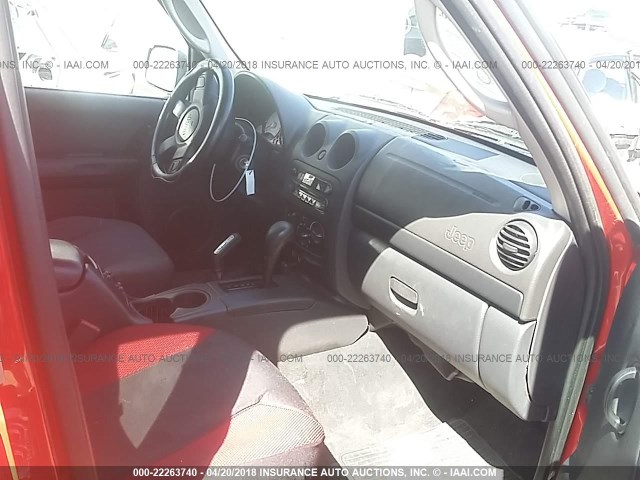 1J4GL48K22W301009 - 2002 JEEP LIBERTY SPORT Qırmızı foto 5