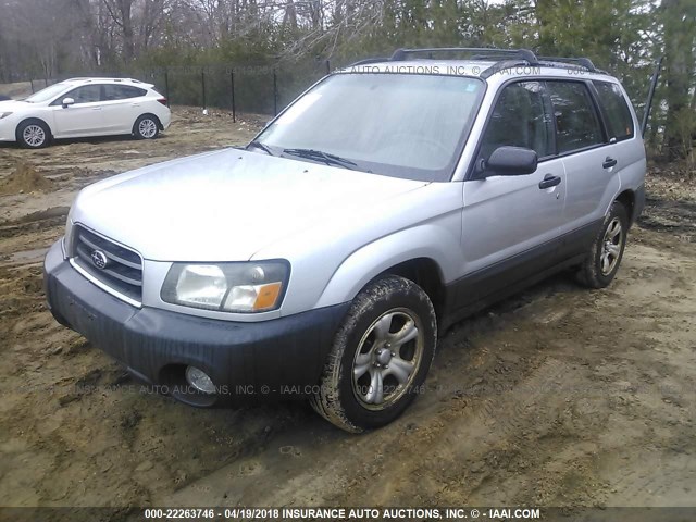 JF1SG63693H761807 - 2003 SUBARU FORESTER 2.5X SILVER photo 2