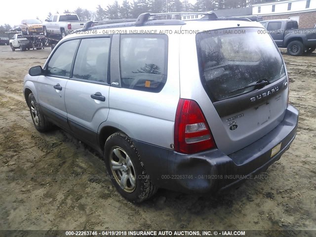 JF1SG63693H761807 - 2003 SUBARU FORESTER 2.5X SILVER photo 3