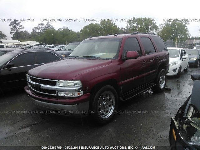 1GNEC13Z64J118509 - 2004 CHEVROLET TAHOE C1500 RED photo 2