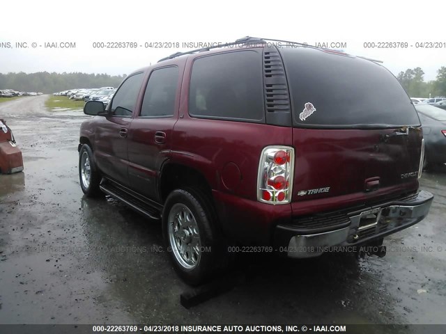 1GNEC13Z64J118509 - 2004 CHEVROLET TAHOE C1500 RED photo 3